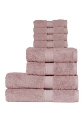 CHRISTY 'Renaissance' Luxury 675GSM Egyptian Cotton 8 Piece Towel Bale in Pale Pink - thumbnail 1