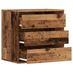 Berkfield Home Classic Corner Chest of Drawers Old Wood 60x41x58 cm Engineered Wood in Brown - Size: 60 x 41 x 58 cm - thumbnail 5