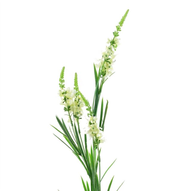 Leaf 80cm Artificial White Larkspur Artifical Stem - image 1