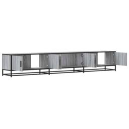 Berkfield Home TV Cabinet Grey Sonoma 240x35x41 cm Engineered Wood - Size: 240 x 35 x 41 cm - thumbnail 7