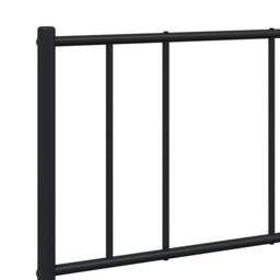 Berkfield Home Metal Bed Frame with Headboard & Footboard Black 120x200 cm - Size: Small Double - thumbnail 9