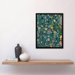 Artery8 Owen Jones Colourful Chinese Botanical Pattern Framed Wall Art Print - Size: A4 - thumbnail 4