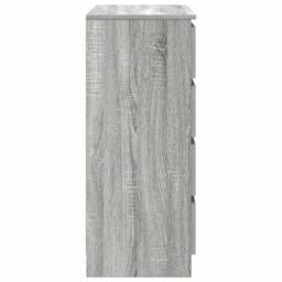 Berkfield Home Sideboard with Drawers Grey Sonoma 71x35x84 cm Engineered Wood - Size: 71 x 35 x 84 cm - thumbnail 7