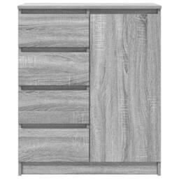 Berkfield Home Sideboard with Drawers Grey Sonoma 71x35x84 cm Engineered Wood - Size: 71 x 35 x 84 cm - thumbnail 6