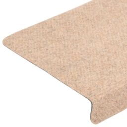 Berkfield Home Stair Mats 5 pcs Brown 65x21x4 cm Needle Punch - Size: Medium - thumbnail 6