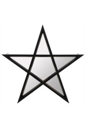 KDMD Black Framed Pentagram Mirror - thumbnail 1