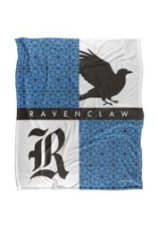 Harry Potter Blanket, 152x127 cm House Pride Ravenclaw Silky Touch Super Soft Throw Blanket in White - thumbnail 1