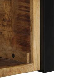 Berkfield Home Bedside Cabinets 2 pcs 40x35x40 cm Solid Rough Wood Mango in Brown - Size: 40 x 35 x 40 cm - thumbnail 9