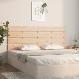 Berkfield Home Headboard 135x3x80 cm Solid Wood Pine in Light Tan - Size: 135 x 3 x 80 cm - thumbnail 3