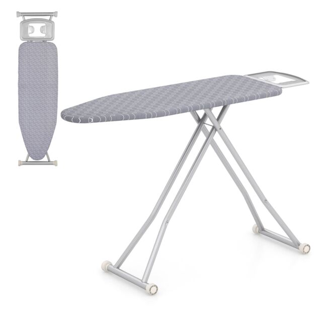 Costway Ironing Board 120 x 38 cm Iron Board with Removable Cover in Grey - image 1