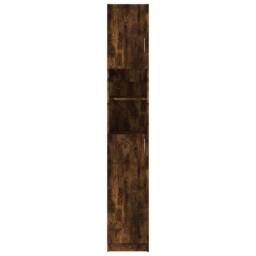Berkfield Home Premium Bathroom Cabinet Smoked Oak 32x25.5x190 cm Engineered Wood in Brown - thumbnail 5
