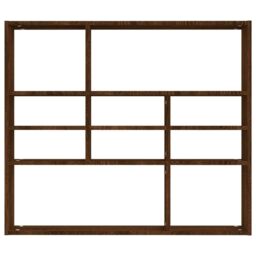 Berkfield Home Wall Shelf Brown Oak 90x16x78 cm Engineered Wood - Size: 90 x 16 x 78 cm - thumbnail 4