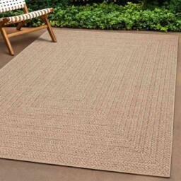 Berkfield Home Rug ZIZUR 80x250 cm Jute Look Indoor & Outdoor in Tan - Size: Medium - thumbnail 2