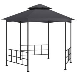 Berkfield Home Gazebo with Sidewalls 3.1x2.7 m Anthracite in Black - thumbnail 2