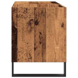 Berkfield Home Record Cabinet Old Wood 84.5x38x48 cm Engineered Wood in Brown - thumbnail 5