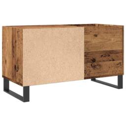 Berkfield Home Record Cabinet Old Wood 84.5x38x48 cm Engineered Wood in Brown - thumbnail 6
