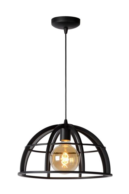 Lucide 'DIKRA' Dimmable Adjustable Stylish Indoor Modern Pendant Light 1xE27 in Black - image 1
