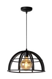 Lucide 'DIKRA' Dimmable Adjustable Stylish Indoor Modern Pendant Light 1xE27 in Black - thumbnail 1