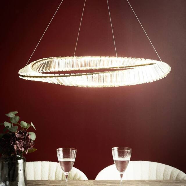 Wyld and Coco Gold Iron Chandelier Pendant Lamp with Adjustable Cord LED - image 1