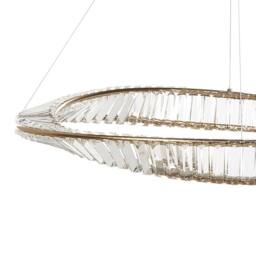 Wyld and Coco Gold Iron Chandelier Pendant Lamp with Adjustable Cord LED - thumbnail 4