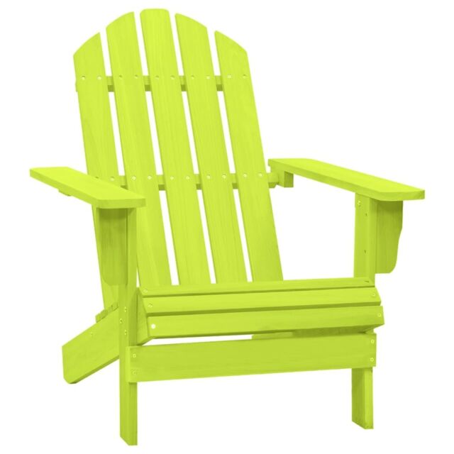 Berkfield Home Garden Adirondack Chair Solid Fir Wood Green - image 1