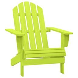 Berkfield Home Garden Adirondack Chair Solid Fir Wood Green - thumbnail 1