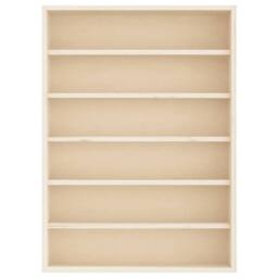 Berkfield Home Wall Display Cabinet with 6 Shelves 40x8.5x55 cm in Light Tan - thumbnail 4
