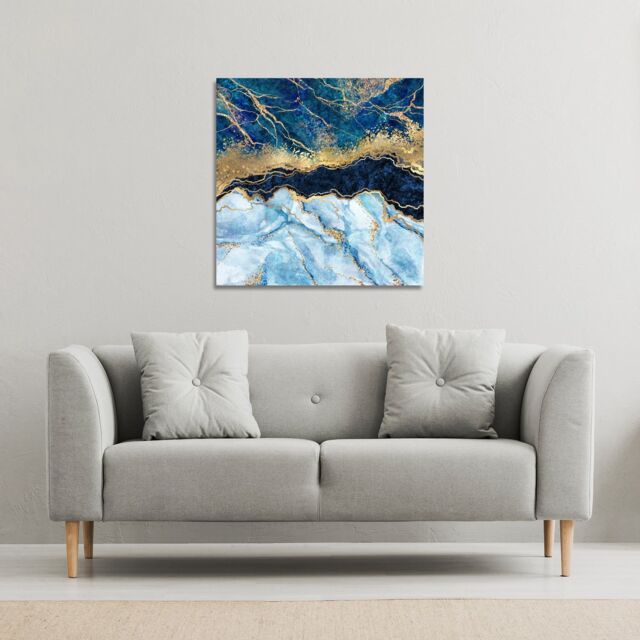 Benjamin Tate Design Stone texture (Canvas Print) / 46 x 46 x 4cm in Natural - Size: 46 x 46 x 4 cm - image 1