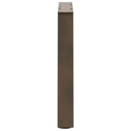 Berkfield Home Dining Table Legs V-Shape 2 pcs Natural Steel 70x(42-43.3) cm Steel in Brown - thumbnail 6