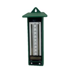 mysmartbuy Outdoor Thermometer with Min & Max - Battery Powered Wall or Fence Mounted Easy to Read Temperature Reader with LCD Display in Green - thumbnail 2