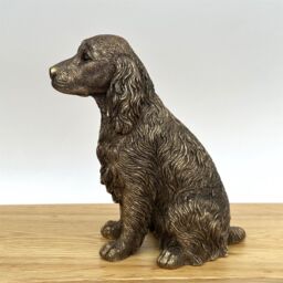 Animal Crackers Spaniel ornament figurine, Leonardo Reflections Bronzed, gift boxed in Bronze - thumbnail 5