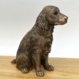 Animal Crackers Spaniel ornament figurine, Leonardo Reflections Bronzed, gift boxed in Bronze - thumbnail 2