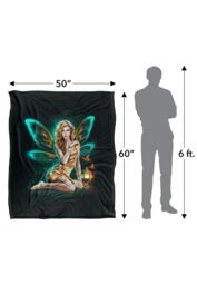 JQ Licensing En Pixy Fairy Silky Touch Super Soft Throw Blanket 152 X 127 cm in White - thumbnail 5