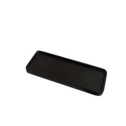 Melody Maison Black Wood Rectangular Wooden Tray - 34.5cm