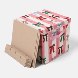 OHS Christmas Bauble Storage Box Festive Decoration Organiser 64 Slots in Pink - thumbnail 3
