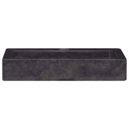 Berkfield Home Sink Black 38x24x6.5 cm Marble - thumbnail 4