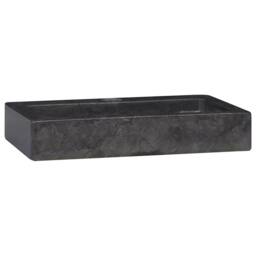 Berkfield Home Sink Black 38x24x6.5 cm Marble - thumbnail 3