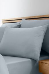 Catherine Lansfield So Soft Non Iron Duvet Cover Set in Mid Grey - Size: Super King - thumbnail 2