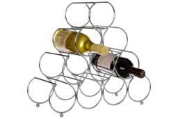 Orsina Pyramid Wine Rack in Silver - thumbnail 3