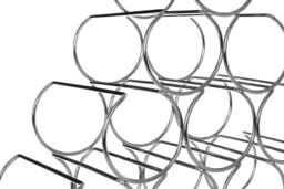 Orsina Pyramid Wine Rack in Silver - thumbnail 4