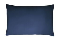 Smart Living Luxurious 300 Thread Count Anti-Allergy 100% Cotton Sateen Pillowcases in Navy - Size: Standard Pillow Case