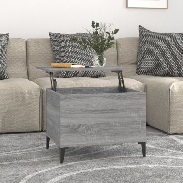 Berkfield Home Coffee Table Grey Sonoma 60x44.5x45 cm Engineered Wood - image 1