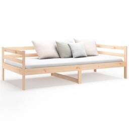 Berkfield Home Day Bed 80x200 cm Solid Wood Pine in Light Tan - thumbnail 5