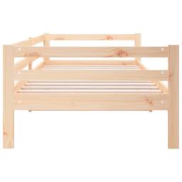 Berkfield Home Day Bed 80x200 cm Solid Wood Pine in Light Tan - thumbnail 9