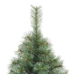 Berkfield Home Artificial Christmas Tree with 300 LEDs Green 240 cm PE & PVC - thumbnail 6