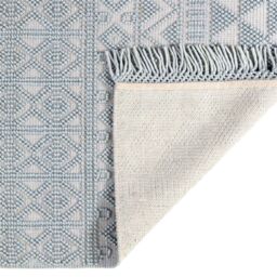 The Rug Shop UK Blue Kilim Luxurious Easy to clean Hand Made Geometric Area Rug - Size: 200 cm x 280 cm - thumbnail 6