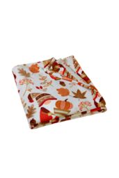 Catherine Lansfield 'Woodland Gonks' Cosy Fleece Blanket Throw in Natural - Size: 130 cm x 170 cm - thumbnail 4
