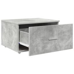 Berkfield Home Drawer Cabinet Concrete grey Concrete Medium Doors - thumbnail 4
