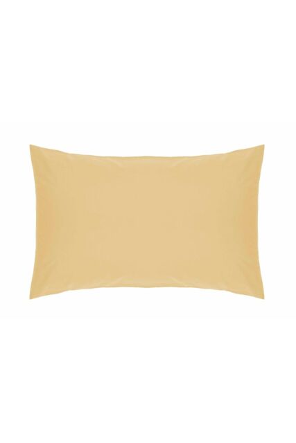 Belledorm Easy Care 200 Thread Count Cotton Polyester Percale Housewife Pillowcase in Yellow - image 1
