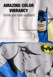 DC Comics Batman Out of The Pages Blanket 152 x 127 cm in White - thumbnail 4